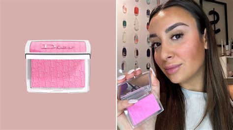 dior rose gold blush|dior blush with flushed cheeks.